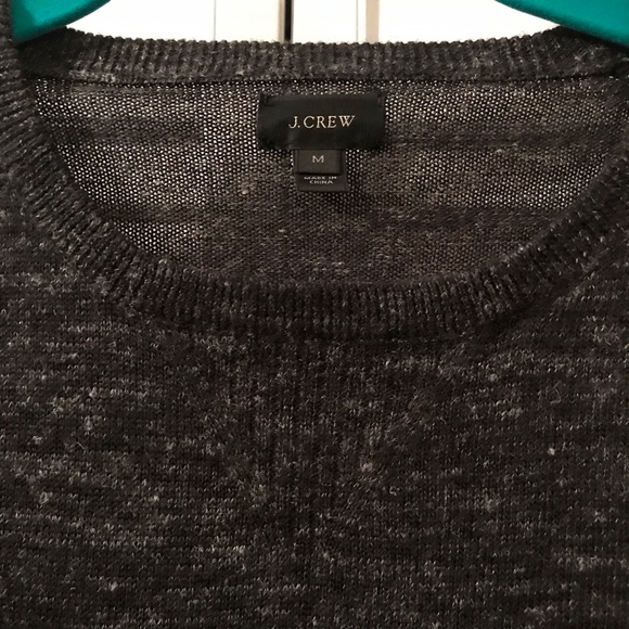J.Crew Men’s Heathered Coal Sedona Sweater Medium - Picture 4 of 8